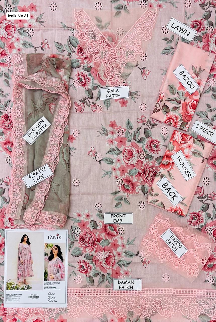 IZNIK LAWN 9070 3PC