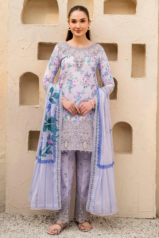3 pc lawn Embroidery suit